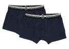 Nwt Bi-pack With 2 Trussardi Boxer Briefs Navy Blue Stretch Cotton Luxury Xl. Fixed Price $25.37.