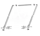 Tarp Arm Kit For 4-SPRING Electric Dump Truck Flip System Up To 24' Bed. Fixed Price $548.89.