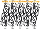 20-PK 31" Epdm Rubber Tarp Strap/ Uv Resistant/bungee Cords/ Secure Cargo. Fixed Price $46.79.