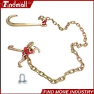 Findmall 5/16" 6' Hook Chain G80 5400LBS Tow With 15" Jrt Grab. Fixed Price $29.49.