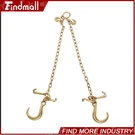 Findmall 5/16" 2' G80 Transport Tow Chains 5400LBS W/ 8" Jrt Hook V Bridle. Fixed Price $33.97.