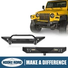 Fit Jeep Wrangler 97-06 Front Rear Back Bumper W/ Led Lights & Winch Plate. Fixed Price $259.99.