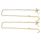 2 Pack G80 Hook Chain Tow 5/16" 8' With 15" Jrt Grab 4700LBS. Fixed Price $65.92.