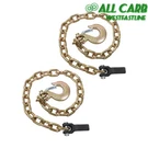 2PCS 36" G80 Trailer Safety 3/8" 25000LBS Wll G70 Hook Gold W/chain Buckle. Fixed Price $31.62.