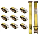 10 Pack 2''X12' Heavy Duty Track Ratchet Strap For Enclosed Trailers, 4000 Lbs. Fixed Price $71.79.