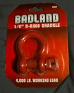 Badland 1/2 D-ring Shackle 4,000 Lb. Working Load. Fixed Price $17.27.