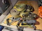 Lot Of Heavy Duty Ratchet Straps Tie Down Cargo. Fixed Price $35.00.