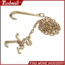 Findmall Tow Hook 5/16" 10' G80 4700LBS 15" Long Shank Chain W/ Rtj. Fixed Price $44.80.
