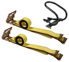 E-track Wheel Chock & Kit 2PK 2"X12'STRAP W/spring E-fittings,. Fixed Price $49.99.