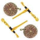 Pcs With 20FT Chain Ratchet Binder 7100LBS G80 5/16"-3/8" And Bundle Kit. Fixed Price $103.50.