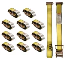 Pack 2''X12' Heavy Duty Track Ratchet Strap For Enclosed Trailers, 4000 Lbs. Fixed Price $100.49.