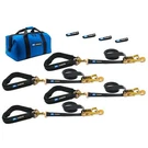Macs Custom Tie Downs Pro Pack Black 2IN X 8FT Direct Hook Ratchet Straps And (a. Fixed Price $341.37.