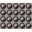 (20 Pack) 1/2" Heavy Duty Weld-on Forged Rings 10,000 Lbs. Fixed Price $63.99.