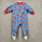 Vintage 1994 Funkins Western Cowboy Bear Fleece Footed Sleeper Blue Size Usa. Fixed Price $10.50.