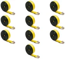 10PK Winch Straps W/wire Hook 2"X40' Yellow 3333 Lbs Wll Uv & Abrasion Resistant. Fixed Price $134.99.