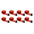 Usa 8 Pack Flatbed Truck Tie Down 4" X 30' Winch Strap W/flat Hook Wll 5400 Lbs. Fixed Price $115.97.
