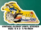Foulger Ford Dealer Vintage 90'S Glossy Vinyl Decal Sticker-drag Racing. Fixed Price $10.23.