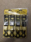 Stanley S9500 Black Yellow X 10 Ratchet Straps Light Cargo 4 Pack. Fixed Price $19.99.