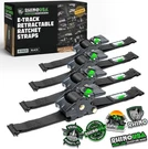 Rhino Usa Track Retractable Ratchet Tie Down Straps - 3033LB Breakstrength. Fixed Price $228.95.