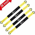 4 Pack 36"X 2"AXLE Tie Down Straps With Dring And Protective Sleeve 10000 Pound. Fixed Price $37.76.
