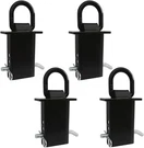 4PCS 16200LBS Trailer Stake Pocket D Tie Ring, Black. Fixed Price $56.52.