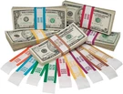 Assorted Money Bands 1000 Straps Each Denomination Self Sealing Bill Colo. Fixed Price $118.08.