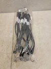 (10) Erickson Hook-to-hook Industrial Edpm Tarp Strap Black Rubber 5/8" X 18". Fixed Price $36.00.
