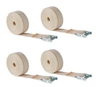 4PK 2"X28' Piano Moving Strap W/roller Buckle Made From Cotton Webbing - 1320 Bs. Fixed Price $61.49.