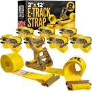 Secure Heavy Loads Safely - 8 Pack Track Ratchet Straps 2 X. Fixed Price $129.99.