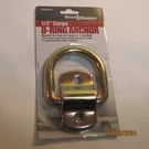Haul Master 1/2 In. Zink Coated Forged Cargo D-ring Anchor. Fixed Price $9.99.