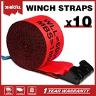 X-bull Winch Truck Straps 10 Pack 4" 30' W/flat Hook For Towing 18000LBS Red. Fixed Price $129.00.