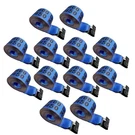 12PK Winch Straps 4" X 40' Tie Down W/flat Hooks Towing Flatbed Trailer, Blue. Fixed Price $389.00.