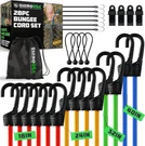 Rhino Usa Bungee Cords With Hooks (28-PIECE) Heavy Duty Outdoor Straps. Fixed Price $41.21.