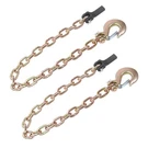 Pack 21,000 Lbs 3/8'' 35' G80 Tow With Hooks Trailer Safety Chains. Fixed Price $28.09.