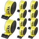 Vevor Truck Straps Winch 4"X40' With Flat Hook For Towing 10 Pack Yellow. Fixed Price $125.99.