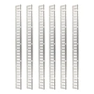 6 Pcs 5 Ft Silver Track Rails Kit, Zinc Coated Fit For Secure Loads Transport. Fixed Price $56.03.