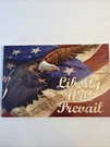 18INX12IN We The People Us Constitution Bald Eagle Amendments Flag. Fixed Price $25.00.