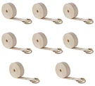 2" X 48" Rug Strap With D-rings, Cotton Webbing (8 Pack). Fixed Price $79.99.