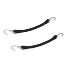 (pack Of 2) 9" Black Rubber Tarp Straps Elasticity Epdm For Secure Cargo. Fixed Price $8.49.