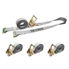 4 Pack 2" X 16' E-track Ratchet Tie Down Strap Truck Trailer Enclosed Cargo Van. Fixed Price $51.17.