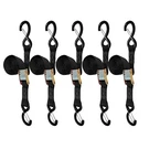 5PK 1"X6' Motorcycle Handlebar Cam Buckle Tie Down Straps Dirt Bike Black. Fixed Price $29.99.