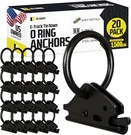 Dc Cargo Mall 20-PACK Heavy-duty Steel O-ring 4500LBS E-track Tie-down Anchors. Fixed Price $63.17.