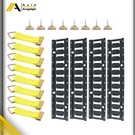 4 Pack 2' Track Tie Down Rail Kit 8 Steel O-ring Anchors & Rope Offs. Fixed Price $51.31.