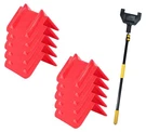 10PCS 8"X12" Red V-edge Flatbed Corner Protectors & 8' Extension Handle Pole. Fixed Price $94.99.