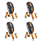 Mytee Products 4 Pack 2 X9 Over The Wheel Tire Straps W/ratchet Swivel J Hook. Fixed Price $182.27.