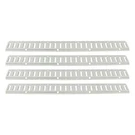 Piece 4' Galvanized Track Set Silver Finish For Garages Vans Trailers. Fixed Price $45.35.