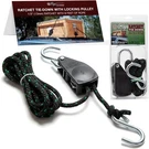 Versatile Adjustable Hanger & Locking Pulley With 8' Polypropylene Rope - 500LB. Fixed Price $46.51.