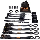 Vevor 4 Pack Ratchet Tie Down Straps 2200 Lbs 1"X15' Heavy Duty For Cargo. Fixed Price $26.90.