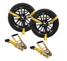 (2 Pack) 2"X10' Lasso Ratchet Strap Flat Hook Wheel Net Auto Towing Tie Down. Fixed Price $36.89.