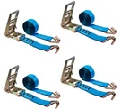 4PK 3"X30' Ratchet Tie-down Straps W/wire Hook 15000LBS For Trailer Blue. Fixed Price $169.99.